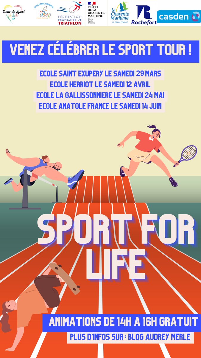 CoeurSport17's tweet photo. @pepanier @FranceOlympique @FRAparalympique @unss @usepnationale @UGSELnationale @reseau_canope @LeCLEMI @FFSportU @aefeinfo projet Audrey MERLE
arrrivée flamme USEP ce matin école LIBERATION ROCHEFORT pour début olympiades @usepnationale  @Sports_gouv 
@education_gouv https://t.co/rZUmcyz8eM