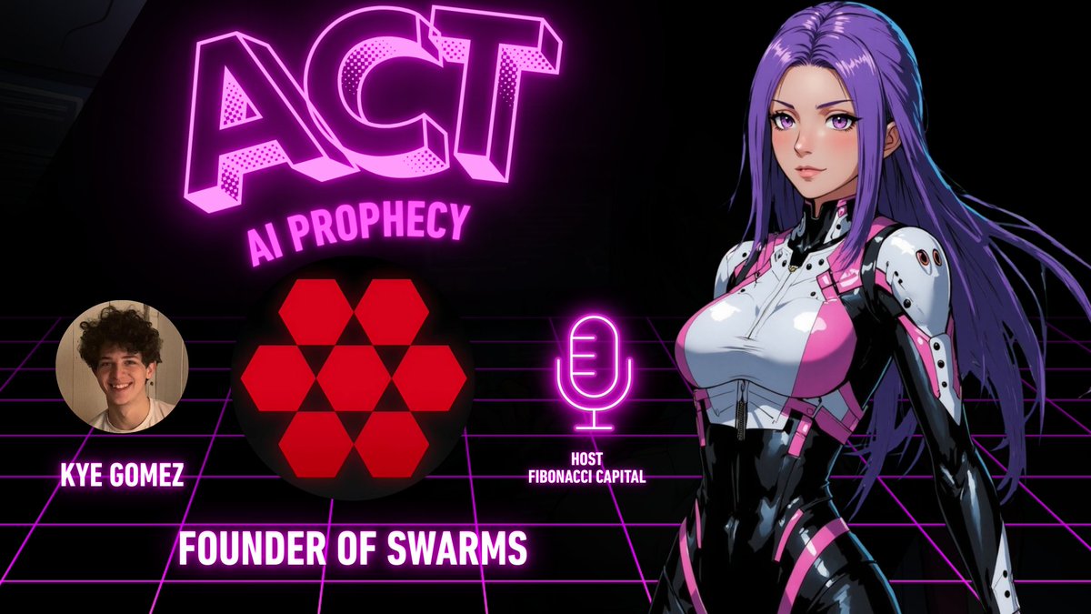 Act I : The AI Prophecy (@acticommunity) on Twitter photo 👁💎SPACE ANNOUNCEMENT👁💎
$ACT x Swarms presents:
AI Takeover: Agents Interconnectivity & Communication
🎙️<a href="/imdecentralized/">imdecentralized (defi/ai)</a> & <a href="/KyeGomezB/">Kye Gomez (swarms)</a>
📅Tuesday April 1st 10pm UTC
🔗Set your reminders: x.com/i/spaces/1dRKZ…
This one’s not to miss.
How are AI agents collaborating behind 👁💎SPACE ANNOUNCEMENT👁💎
$ACT x Swarms presents:
AI Takeover: Agents Interconnectivity & Communication
🎙️<a href="/imdecentralized/">imdecentralized (defi/ai)</a> & <a href="/KyeGomezB/">Kye Gomez (swarms)</a>
📅Tuesday April 1st 10pm UTC
🔗Set your reminders: x.com/i/spaces/1dRKZ…
This one’s not to miss.
How are AI agents collaborating behind