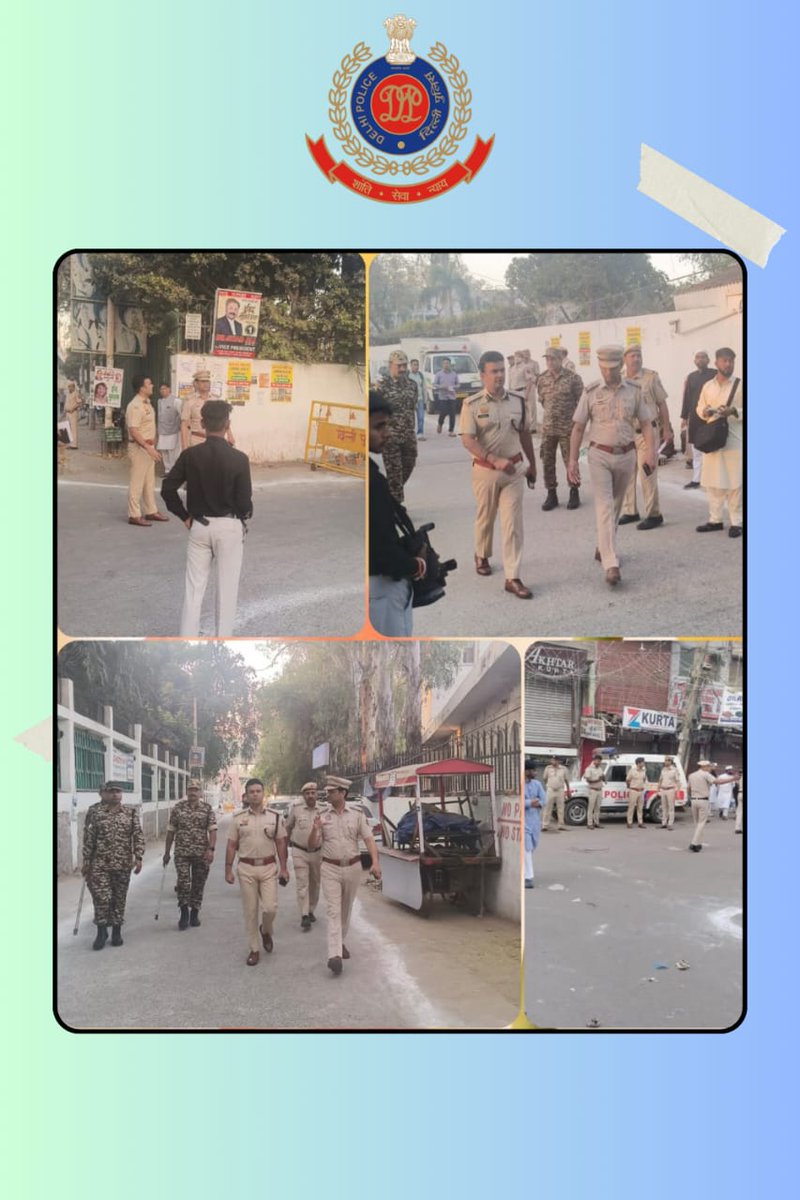 DCPSEastDelhi's tweet image. #TightSecurity
#EidCelebrations
Sh. Ravi Kumar Singh DCP/ SED checked all security measures taken for peaceful celebrations of Eid festival. Intensive foot patrolling and vehicle checking was also done on this occasion.
@DelhiPolice @JointCPSR