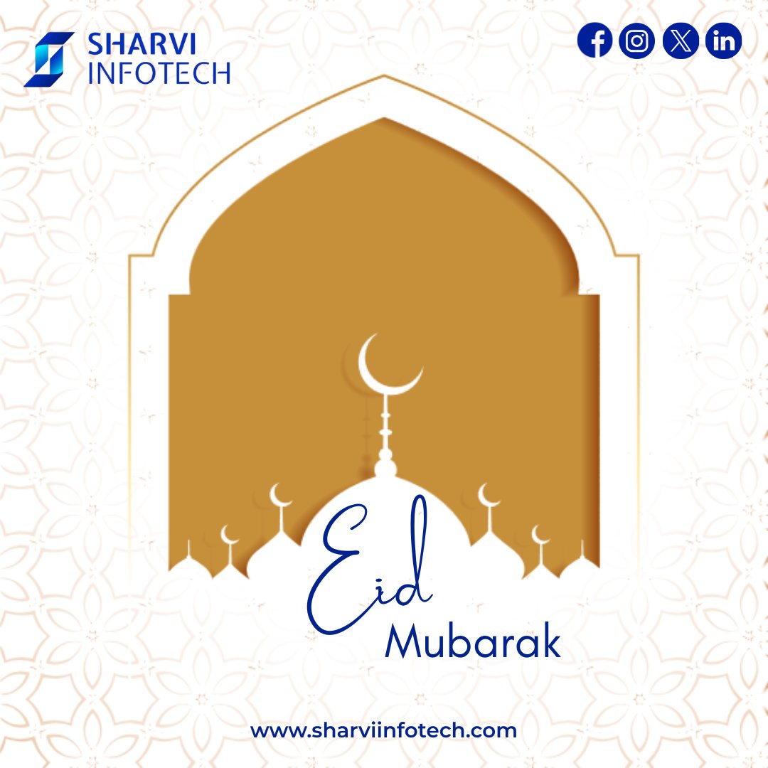 SharviInfotech's tweet photo. Ramzan Mubarak from Sharvi Infotech! May this holy month bring you peace, prosperity, and success. Wishing you and your loved ones blessings of joy and fulfillment.
#RamzanMubarak #SharviInfotech https://t.co/ZLQ4EuADZ0
