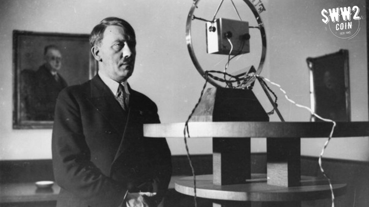 WW2coin's tweet photo. 1 April 1940. The BBC broadcasts a speech by Adolf Hitler, in which the Führer reminds the audience that Columbus had discovered America with the help of German science and technology, and therefore Germany had a right "to have some part in the achievement which this voyage of discovery was to result in." This meant that all Americans of Czech and Polish descent were entitled to come under the protection of Germany and that Hitler would "enforce that right, not only theoretically but practically." Once the German Protectorate was extended to the United States, the Statue of Liberty would be removed to alleviate traffic congestion and the White House would be renamed the Brown House. 

Panicked, CBS contacted the BBC to learn more about the origin of the broadcast. It was an April Fools' Day hoax--the voice of Hitler had been impersonated by the actor Martin Miller.