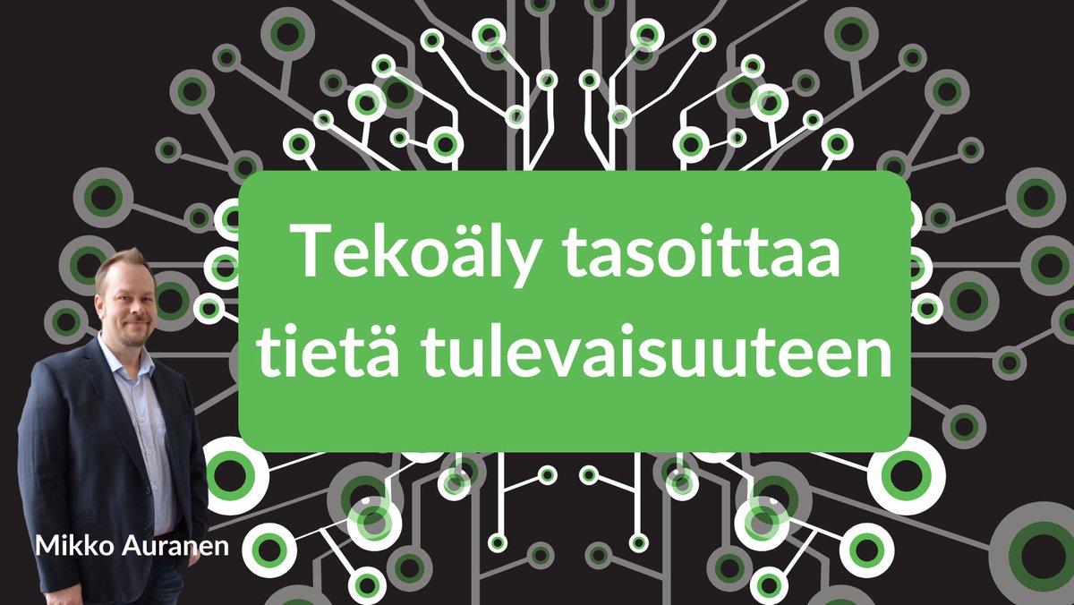 "Nykyaikaiset tekoälytyökalut voivat toimia eräänlaisena siltaajana tuomassa valtavan tietopääoman eteläpohjalaisenkin yrittäjän ulottuville." Näin uskoo #MikkoAuranen epky.fi/epanet/ajankoh…
#tekoäly #osaaminen #yritys