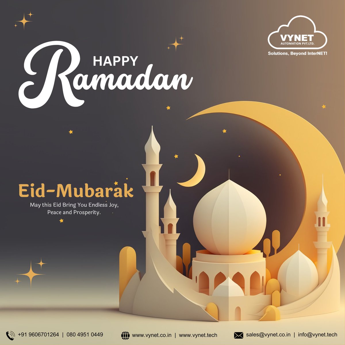 VYNETTECHNOLOGY's tweet image. Wishing You a Blessed Ramadan Mubarak!🌙

contact us:
📞 +91 9606701264
📨 info@vynet.tech
🌐 vynet.tech

#RamadanMubarak #HappyRamadan #RamadanKareem #BlessedRamadan #VynetAutomation #SmartLiving #LuxuryAutomation #CEDIA #HomeAutomation  #InnovationMeetsTradition
