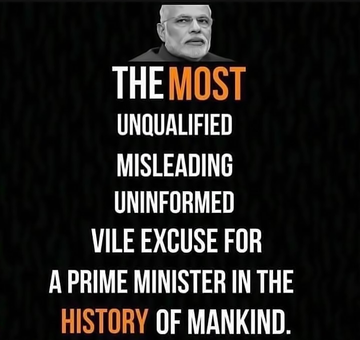 muralitwit's tweet image. MODI:

- Weaponised Incompetence
- Normalised Deceit
- Mortgaged India’s Future. 

His Blunders Last Generations.