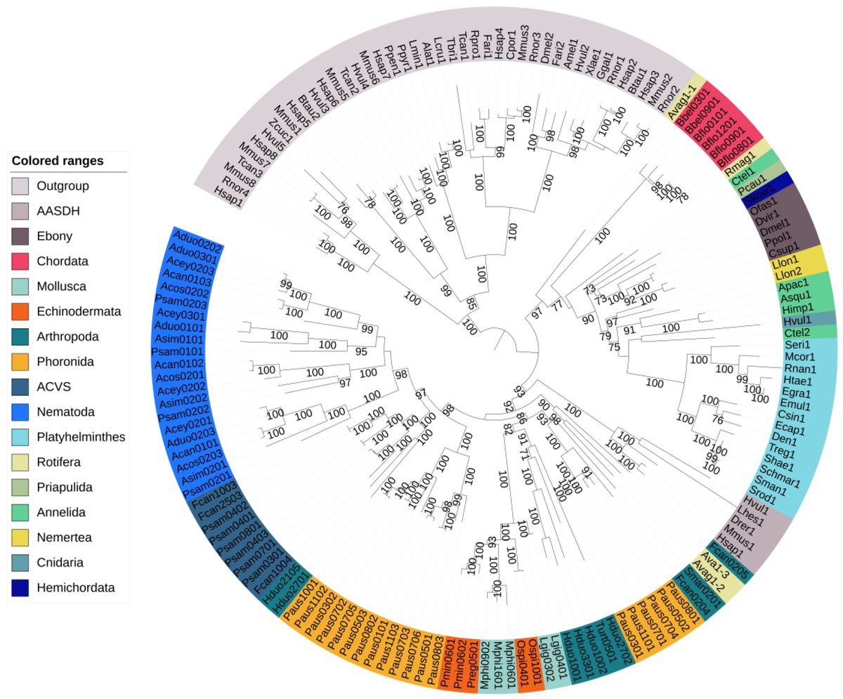 Genes_MDPI's tweet photo. Suring et al. screened 1059 #sequenced animal #genomes and showed that #Nonribosomal #peptide #synthetases were present in 7 out of the 19 phyla analyzed, showing that #NRPS #genes are more abundant and widespread in animals than previously known.
https://t.co/ZwH0VVoyOv https://t.co/RPdlmj28vJ