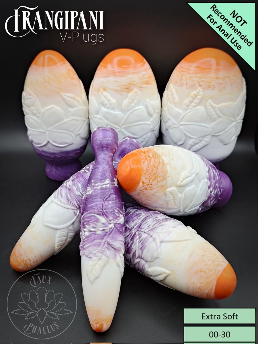 If our Frangipani V-Plugs are used for a progressively full stretching sensation, would they not be a good way to build up to giving birth ??? 🤔
It's just a random thought that's keeping me up at night considering people are asking for a XXXL size