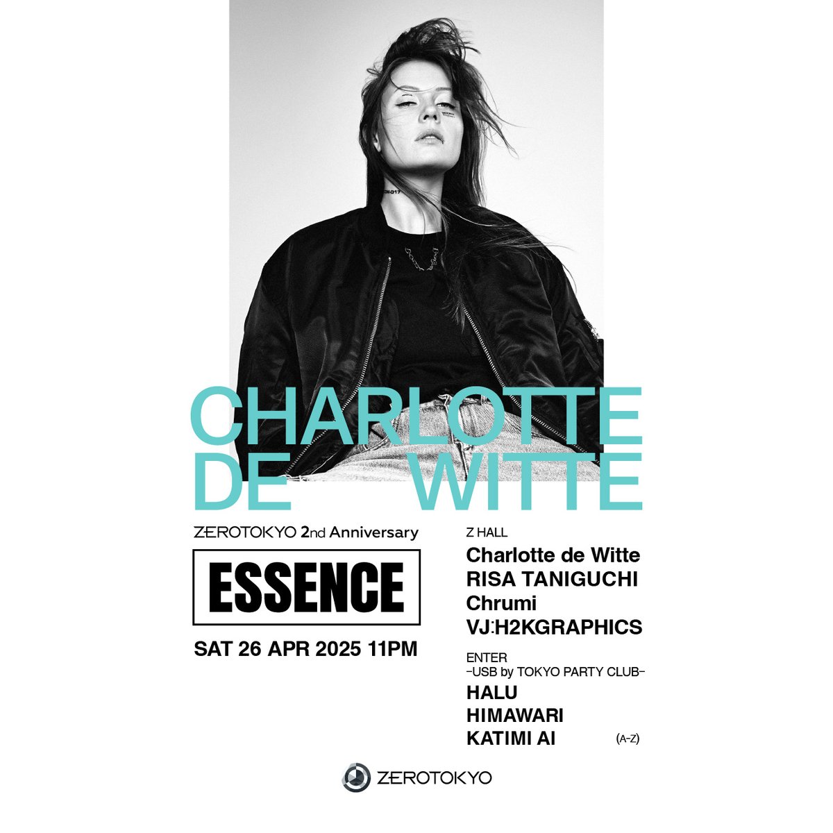 SAT 26 APR 2025 11PM
ZEROTOKYO 2nd Anniversary ESSENCE <a href="/ZEROTOKYO_JAPAN/">ZEROTOKYO</a>

【ENTER】USB by #TOKYOPARTYCLUB
-DJs:
HALU <a href="/HALU_tokyo/">HALU</a>
HIMAWARI <a href="/h_mawari_twi/">h_mawari</a>
KATIMI AI <a href="/katimi0423/">Katimi Ai</a>
(A-Z)

<a href="/residentadvisor/">Resident Advisor</a> 
ja.ra.co/events/2119160
