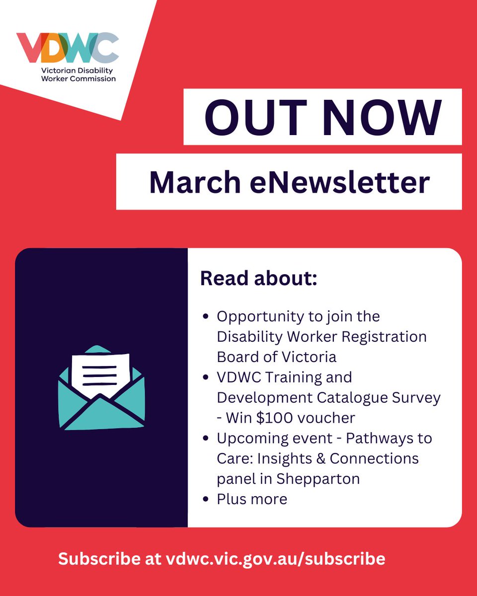 Victorian Disability Worker Commission tweet media