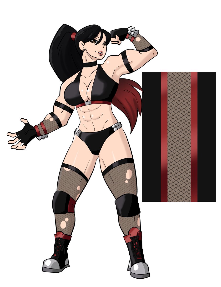 My second oc. Amy Anarchy or known to her opponents as Lady Burgundy. Arrogance, dominance, aggression and flirtation all wrapped into one muscle mommy. Backstory is on my DA page. Let me know your thoughts.

My page: deviantart.com/retrojobber
Artist page: deviantart.com/color-of-midni…