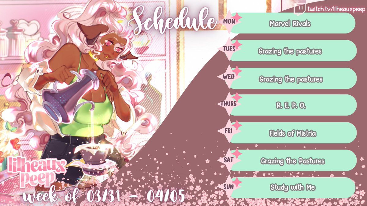 LilHeauxPeep_'s tweet photo. 🌸💥 NEW WEEK, SAME SCREAMIN’ SHEEP 💥🌸
hoi hoi, it's schedule time~
Whether we’re yelling in a field or vibing in cozy chaos, you already know we’re making noise this week.

🐑✧ come graze with me or get trampled (with love)
📅 03/31 – 04/05
📺 https://t.co/vr101ibuIw
🔗 https://t.co/3FJQuPwMj7

🎀 Art Tags
#HeauxPeep — NSFW
#PeepTheArt — Fanart