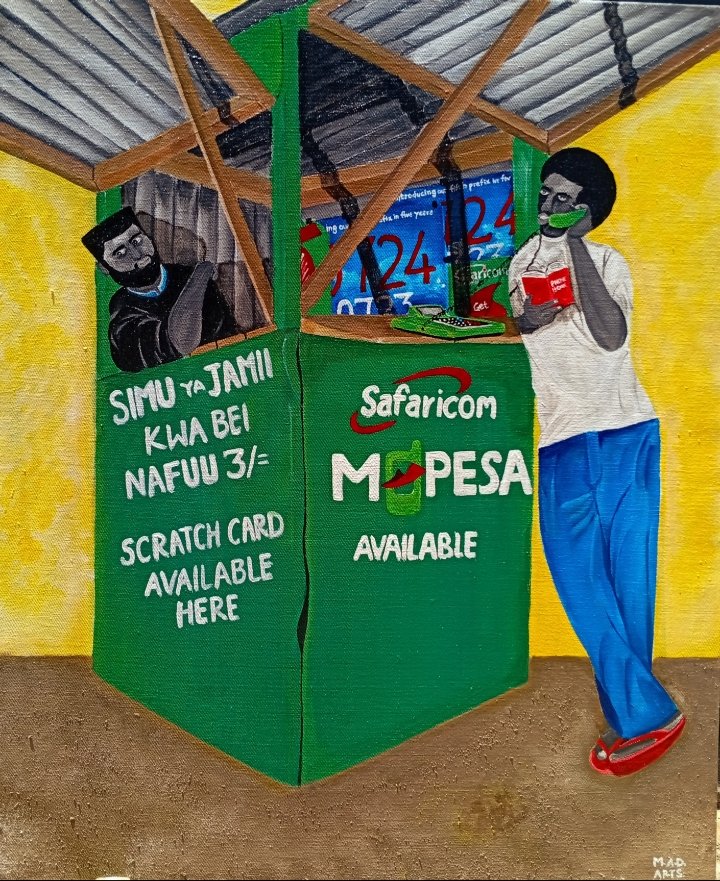 Good morning Sir,
Congratulations on MPESA turning 18 years
To join in the celebrations,I did a painting of Safaricom's MPESA@18
It is acrylic on canvas
The art conceptualises Safaricom's journey as it marks it's 25 years since inception and MPESA's 18 years anniversary.