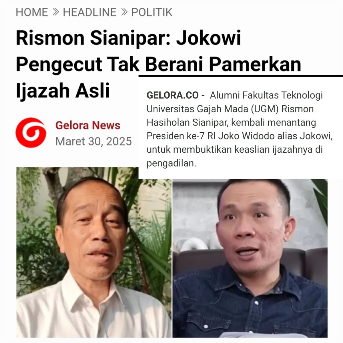 Yang Setuju JOKOWI PENGECUT Silahkan Retweet Like and Komentar