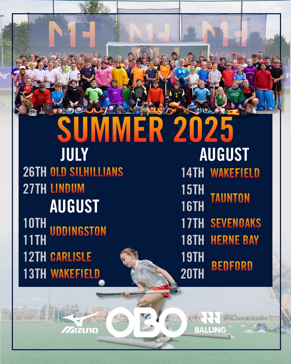 Join us this summer! Specialist hockey camps for GKs, outfielders, juniors and adults of all abilities 🥳

mh1coaching.com