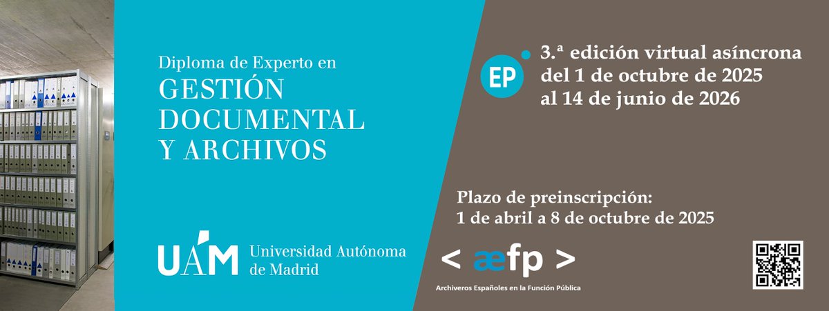 Diploma de Experto Gestión Documental y Archivos tweet media