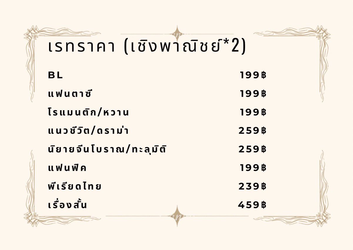 11coolinhot's tweet photo. 📖 รับเขียนนิยาย | คอมมิชชั่นนิยาย | แฟนฟิค | งานเอกสาร

🌻✨แต่งเรื่องตามโจทย์ / พล็อตที่ต้องการ
📖 นิยายรัก ดราม่า แฟนตาซี BL / GL / Normal
📜 รับทำงานเอกสาร เรียบเรียง จัดรูปเล่ม

📩 สนใจ DM หรือแสกน QR Code ไลน์ เพื่อสอบถามรายละเอียด

#รับเขียนงาน #รับเขียนฟิค #คอมมิชชั่น https://t.co/fqHZbyOeuX
