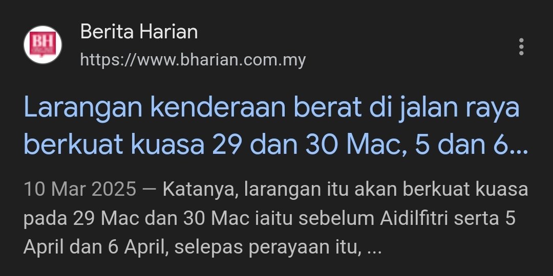 azu_weeb's tweet photo. @paultantk Those that are on the road balek kampung on 29 and 30th should check their dashcam foortage and kira berapa banyak lori on the road cuz... Smalam aku drive balek melaka berlambak je lori on highway. https://t.co/mOLy3CfmRT