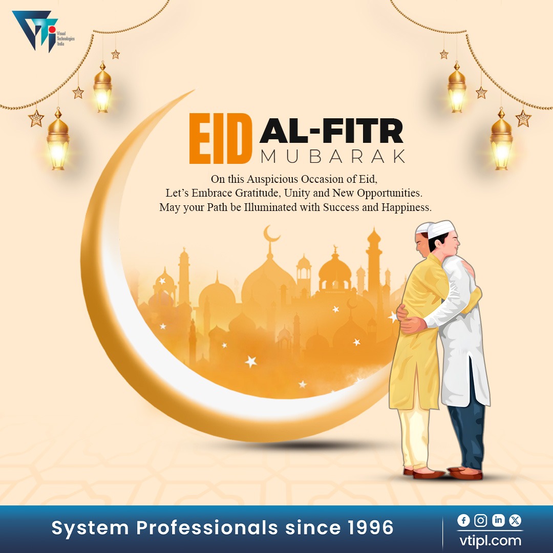 🌟Eid Mubarak!🌟 

May your prayers be answered and your heart be filled with happiness. Wishing you a blessed and joyful celebration! ✨ 

#EidMubarak #EidAlFitr #Eid2025 #EidCelebration #EidPrayers #VTIPL