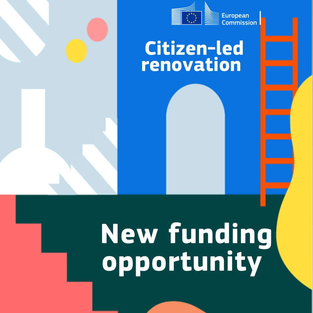 💶 Funding opportunity!  

Apply by 9 May to help communities drive #CitizenLedRenovationEU.

Who can apply? 

Local authorities, energy agencies, NGOs, one-stop-shops &amp; similar.

More info 👉 europa.eu/!h9XXVC