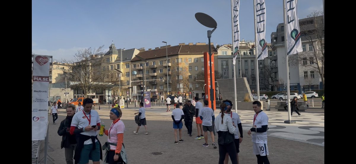 <a href="/LAHRSonline1/">LAHRS</a> is running 5Km with <a href="/EHRAPresident/">EHRAPresident</a> , #APHRS and Austrian Cardiac Society in Vienna during #EHRA2025 to raise awareness on March 31st about cardiac #arrhythmias and encourage people to check and know their pulse. #PULSEDAY Let’s start!!! <a href="/SergeBoveda/">Serge Boveda</a> Chi Keong Ching