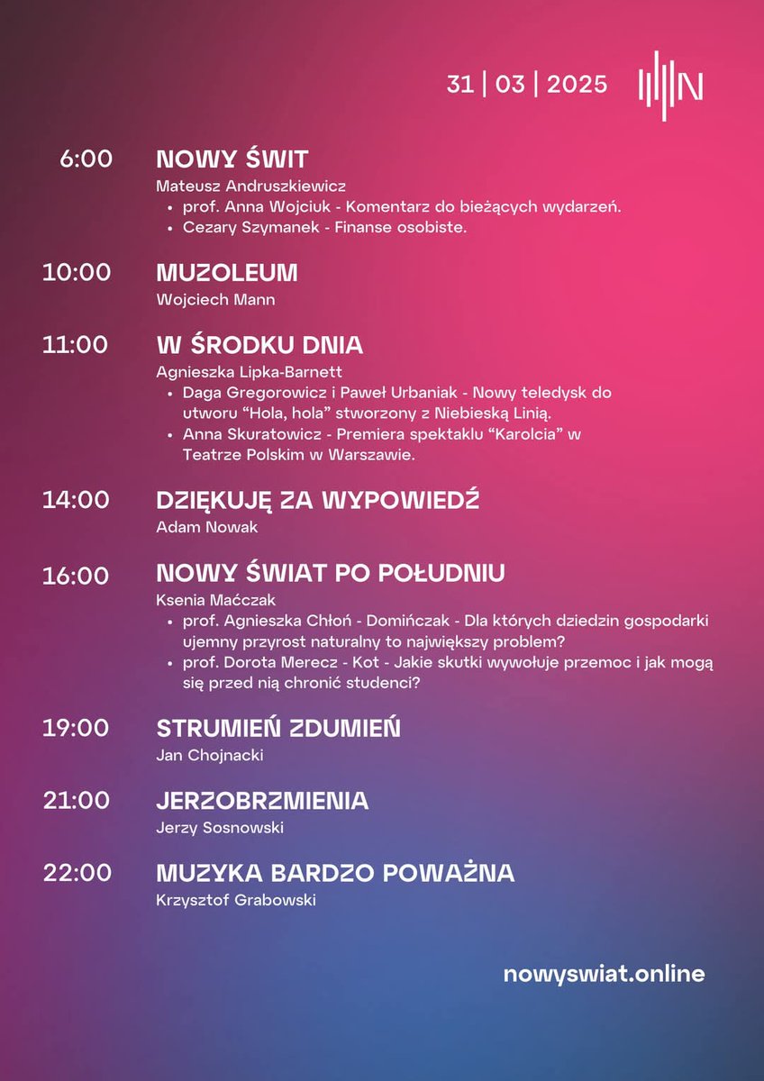 RadioNowySwiat (@radionowyswiat) on Twitter photo O wyjątkowym teledysku do utworu "Hola,hola" opowiedzą "W środku dnia" Daga Gregorowicz i Paweł Urbaniak. W imieniu <a href="/gagoulec/">Agnieszka Lipka-Barnett</a> zapraszamy na 11:00. O wyjątkowym teledysku do utworu "Hola,hola" opowiedzą "W środku dnia" Daga Gregorowicz i Paweł Urbaniak. W imieniu <a href="/gagoulec/">Agnieszka Lipka-Barnett</a> zapraszamy na 11:00.