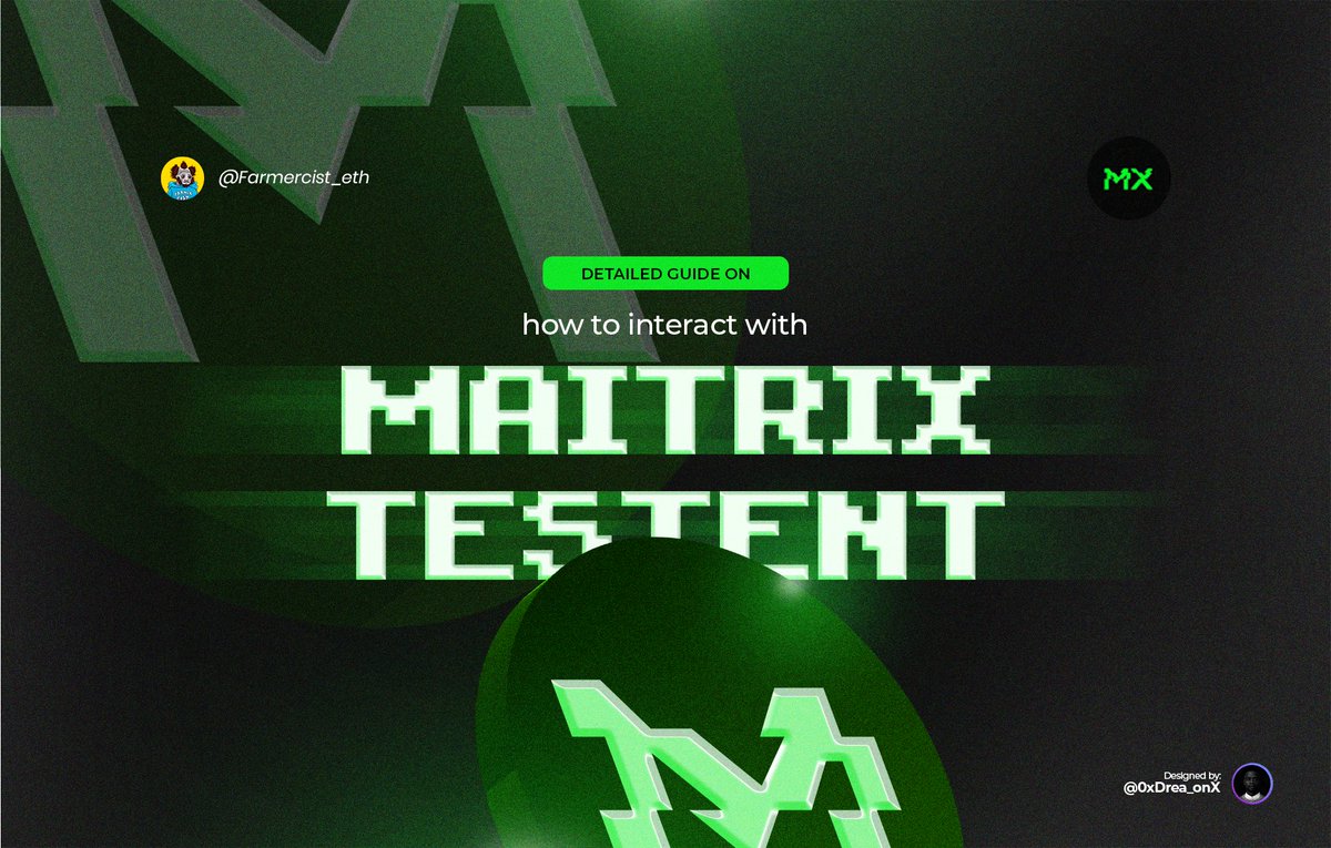 Complete Guide to the Maitrix AI Testnet

The amount of Red Pill you hold signifies how deep you are within the Maitrix. The pill you hold will convert to $——, the token that sustains the Maitrix.

Let’s dive in 🧵👇