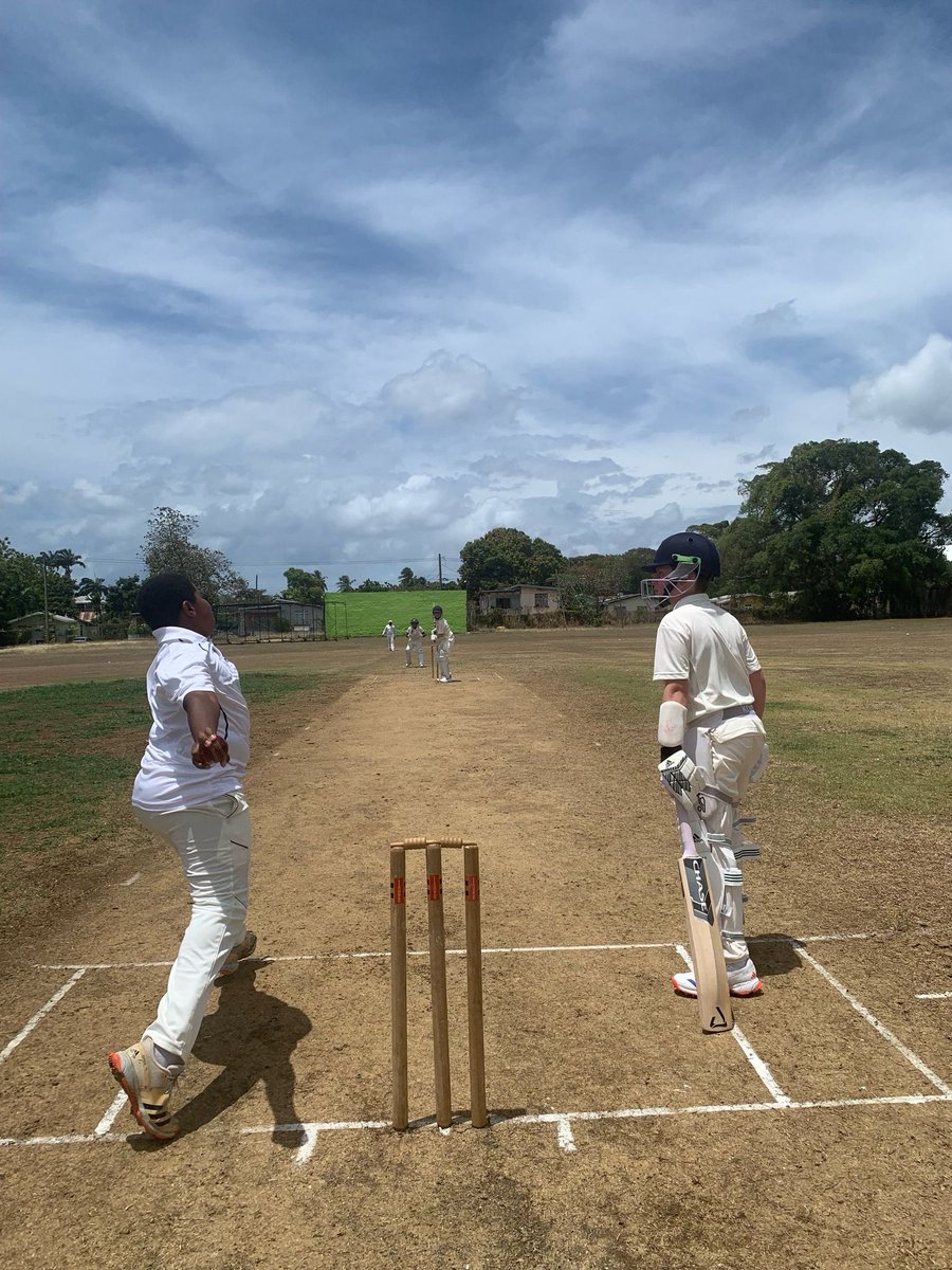 Some action shots from <a href="/newlandhouse/">Newland House School</a> first fixture in sunny Barbados 🏏☀️#cricket #schoolsports