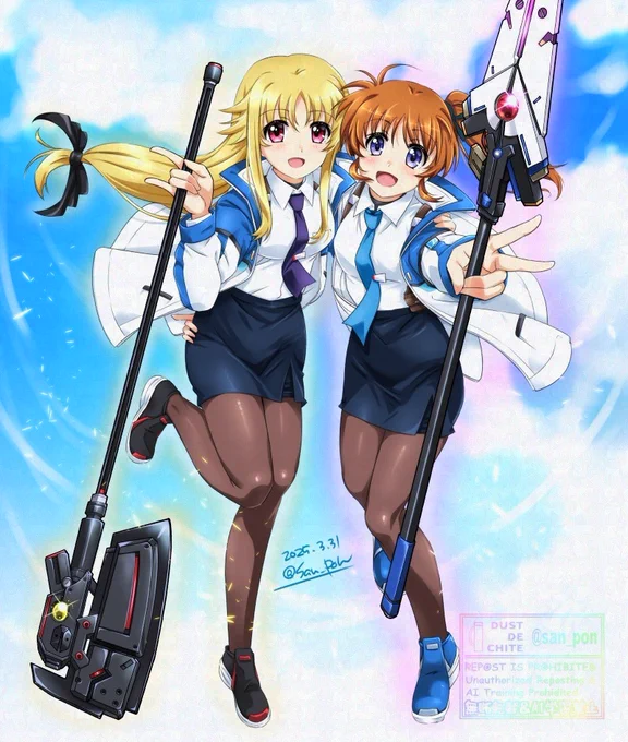 新シリーズ楽しみすぎる!!あと二週間で漫画がスタートって期待値高まるぅーw…タイトスカートとストッキングの破壊力は困りますなぁ…(^q^)←ぁ #魔法少女リリカルなのは #なのはEXGV 