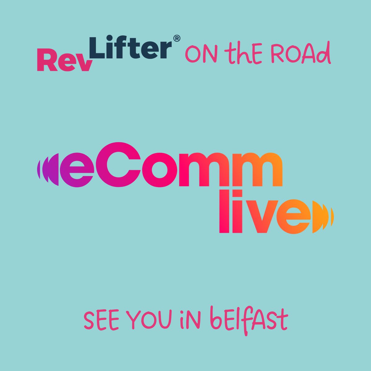 RevLifter's tweet image. Time to take the short hop over the Irish Sea to @eComm_Live.

Will you be in Belfast on 1st May? Because we will!

#ecommerce #eCommLive