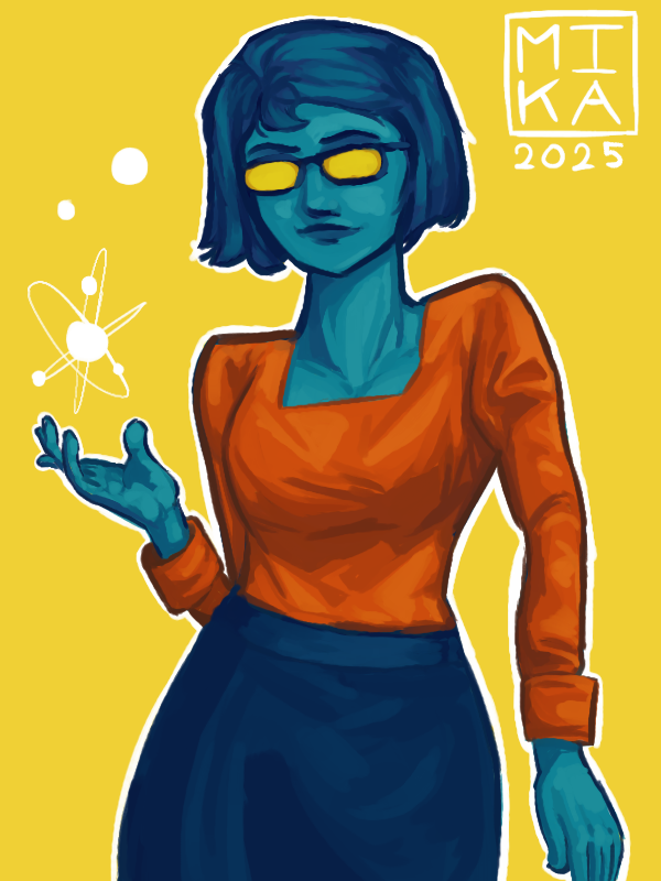 MoonlitLamps's tweet photo. I've decided to try painting her, bit plain choice of clothes at the moment but hey its my first color painting. I think I did an okay job. I made a story around her in my tumblr. And thankfully this counts towards my grade in Color Theory over in my Instagram. Follow those too! https://t.co/oy5gF2YqXi