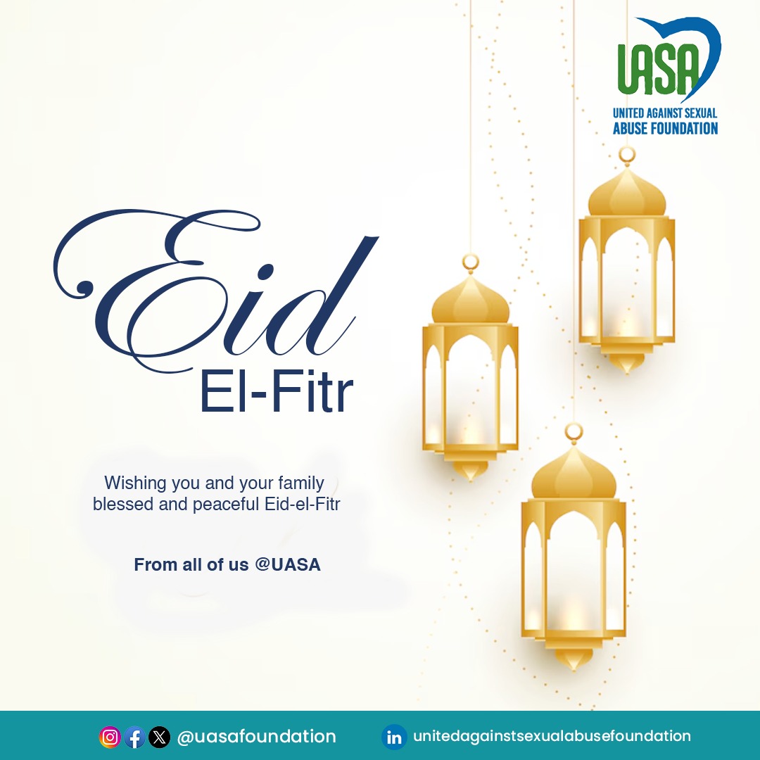 Wishing you and your family a joyful and blessed Eid-el-Fitr!

From all of us <a href="/uasafoundation/">United Against Sexual Abuse Foundation</a>  

#eidelfitr #muslims #celebration #uasafoundation