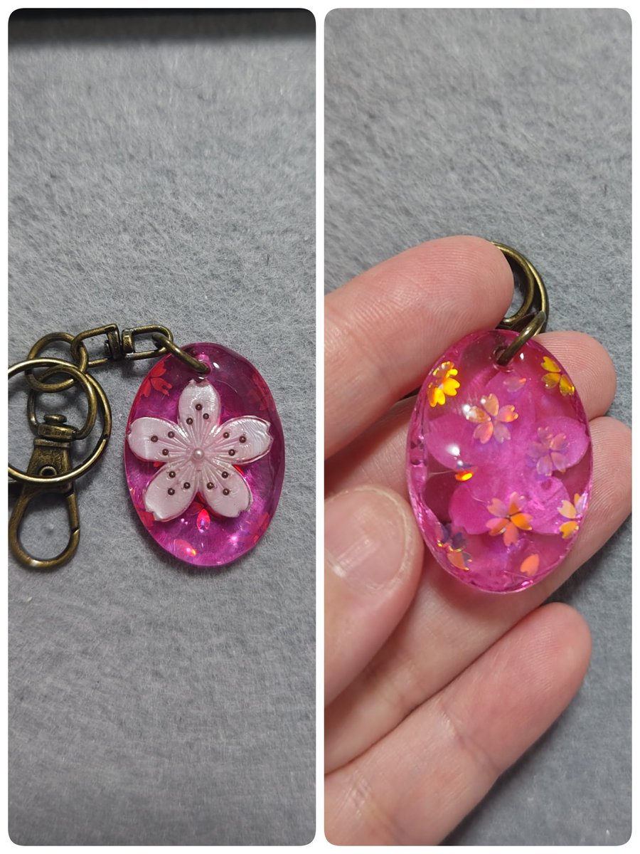 またまたピンクサファイアの桜🌸
パール系の桜の後ろにはキラキラな満開の桜✨