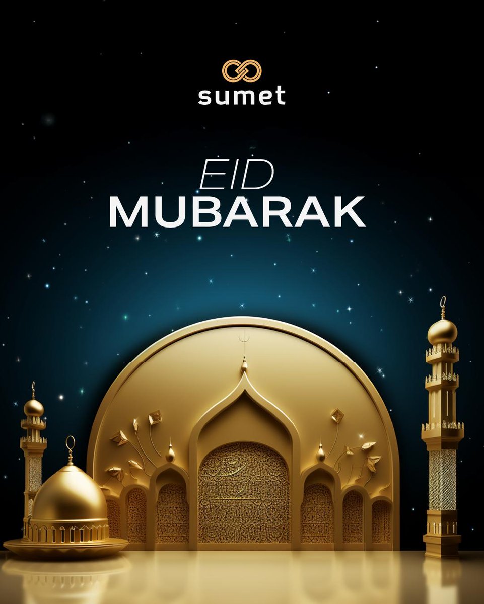 Sumet_tech's tweet photo. Wishing our valued customers, partners, and team members a blessed #Eid filled with peace and prosperity.

#EidMubarak #EidUlFitr @hazemafify @AfricaCatalytic  @ABANAngels @ennovateventure @VenturesSahara https://t.co/rQXxKVwp9L