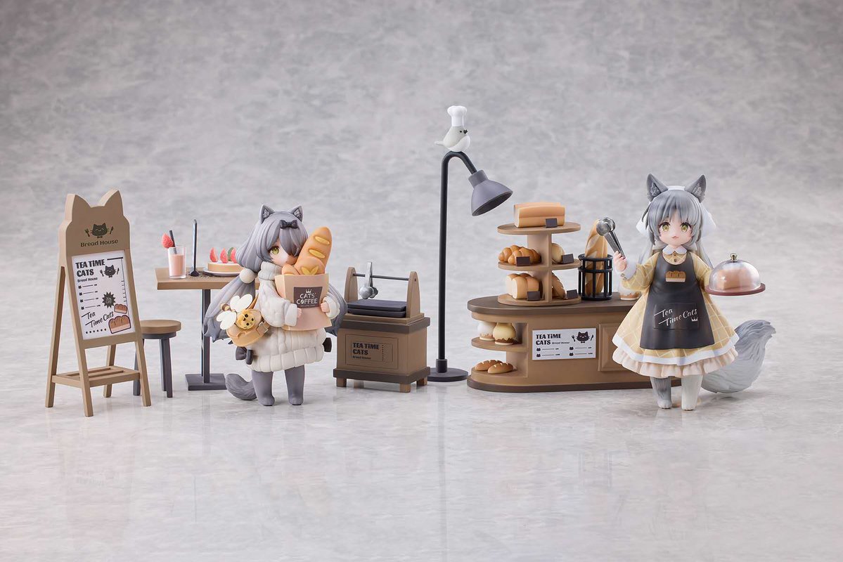 RIBOSE_JP's tweet image. 商品の出荷日が変更致しました:
『ティータイム キャッツ シーン』にゃん町“パン屋”店員にゃん/お客にゃん/店員&お客にゃんセット」
2025年3月→2025年8月
生産上予期せぬ事態により製作は延期となり、誠に申し訳ございませんでした。
お詫びとして、追加特典「クリアカード」送り致します。