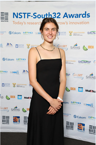 NSTF_SA's tweet photo. [Introducing] rising star Nina Venter, studying a BSc (Molecular Biology and #Biotechnology) at Stellenbosch University. She matriculated at Hoërskool Nelspruit in Mpumalanga Province. Her outstanding performance in #mathematics and #physicalscience during the 2023 Grade 12 exams has earned him a prestigious spot in the acclaimed NSTF Brilliants Programme. Nina would like to use science, especially the biotechnology aspect of the degree, to create ways for people to be less harmful to nature and still be able to fulfil their own needs.

“Don’t settle for average. Work harder, challenge yourself and set bigger goals. Strive for #excellence.”

Follow her journey to learn more: https://t.co/kmb12Z139j and listen to her talk of what inspires her: https://t.co/387a5ZRHaY

@StellenboschUni  @dstigovza  @SACNASP  #science #research #NSTF30Years #FutureSETprofessionals #Brilliants @LIYSF  #STEM #STEMeducation #STEMcareers #transformation #ScienceForChange #InnovationForChange #SustainableDevelopment #CollaborateForChange #SETforProgress #SouthAfricanScience #ScienceCommunity #youth @DBE_SA