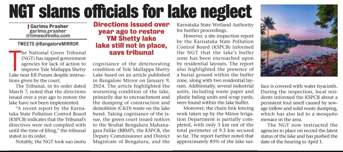 MedahalliRising's tweet photo. Why is there so much neglect toward YMS Lake? Sewage is constantly flowing in,Fencing work stopped, 90% of the lake is overrun with aquatic weeds, a foul odor permeates the area, and the groundwater has become contaminated. @osd_cmkarnataka why no action against violators? https://t.co/b7XRdbFI7k
