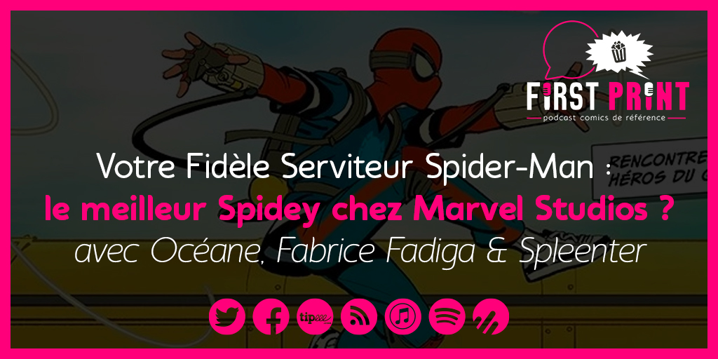 First Print (@firstprintfra) on Twitter photo 💥 NOUVEAU PODCAST !! 💥
On ne s'arrête plus ! Découvrez notre retour sur la série animée Votre Fidèle Serviteur #SpiderMan en compagnie de <a href="/Octanexit/">Frank Océane 🍋</a> <a href="/Chillmonger_fr/">Fadiga Fabrice</a> et <a href="/spleenter/">spleenter</a> pour bien démarrer la semaine !
À écouter et partager !
▶️ smartlink.ausha.co/firstprintfra/… 💥 NOUVEAU PODCAST !! 💥
On ne s'arrête plus ! Découvrez notre retour sur la série animée Votre Fidèle Serviteur #SpiderMan en compagnie de <a href="/Octanexit/">Frank Océane 🍋</a> <a href="/Chillmonger_fr/">Fadiga Fabrice</a> et <a href="/spleenter/">spleenter</a> pour bien démarrer la semaine !
À écouter et partager !
▶️ smartlink.ausha.co/firstprintfra/…