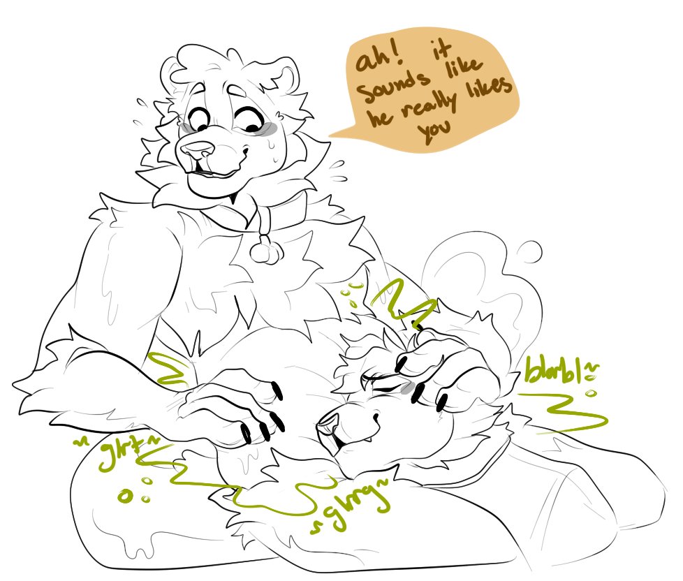 zander can't deny a chance to get as close to rudy's tummy as possible, and it looks like that tiger is getting gradually turned on to the prospect of having his best friend MUCH closer.....