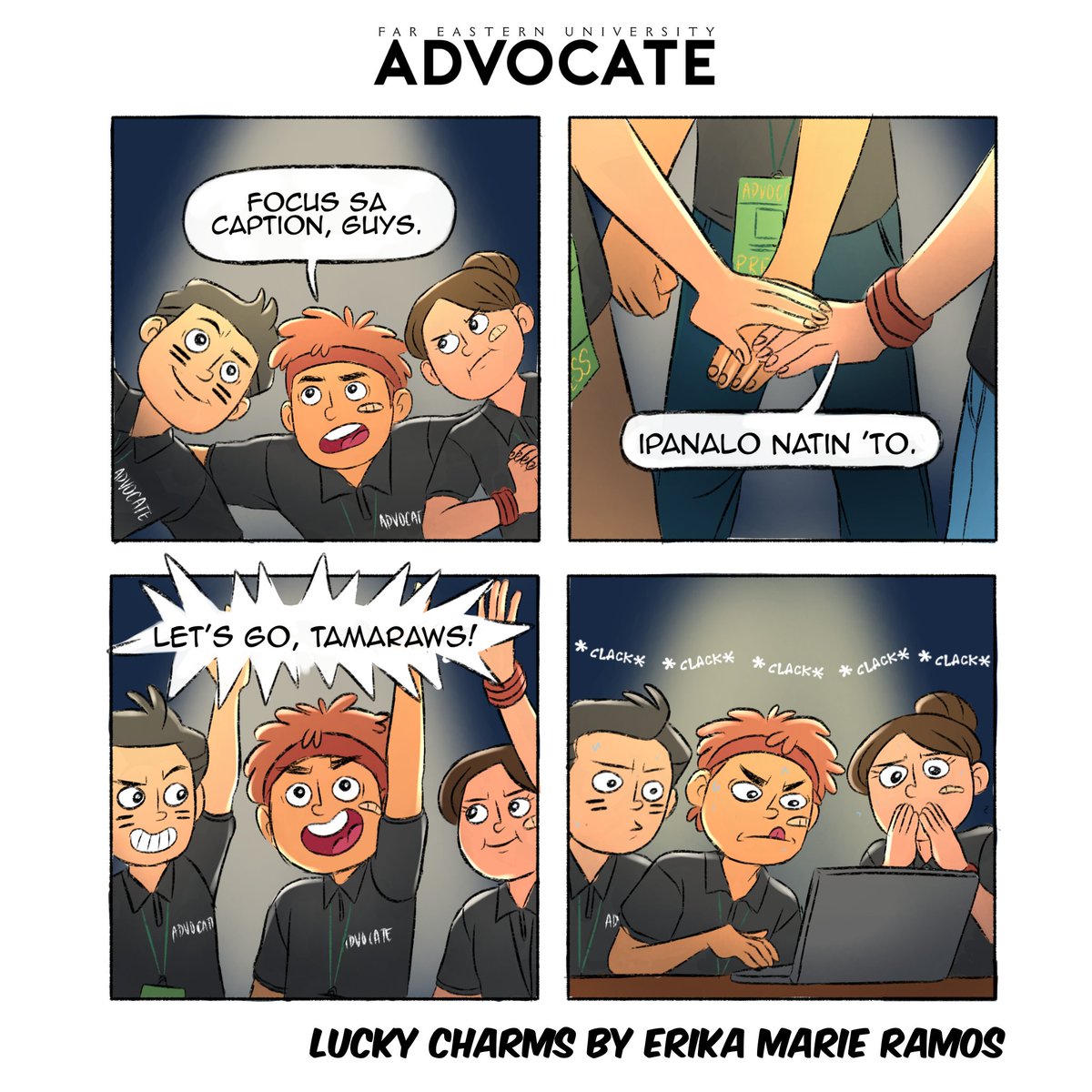 FEUAdvocate's tweet photo. Bawi po kami next game ✋🏽😅 #TAMKomiks https://t.co/JRSwxrfMZu