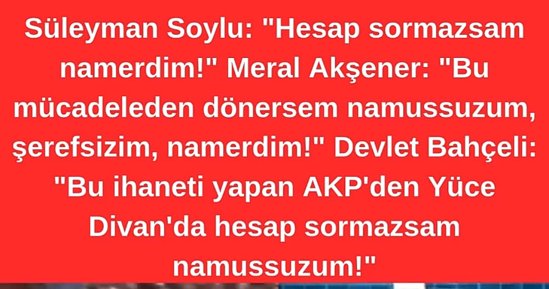 KENDİ AĞIZLARIYLA İTİRAF EDİYORLAR.