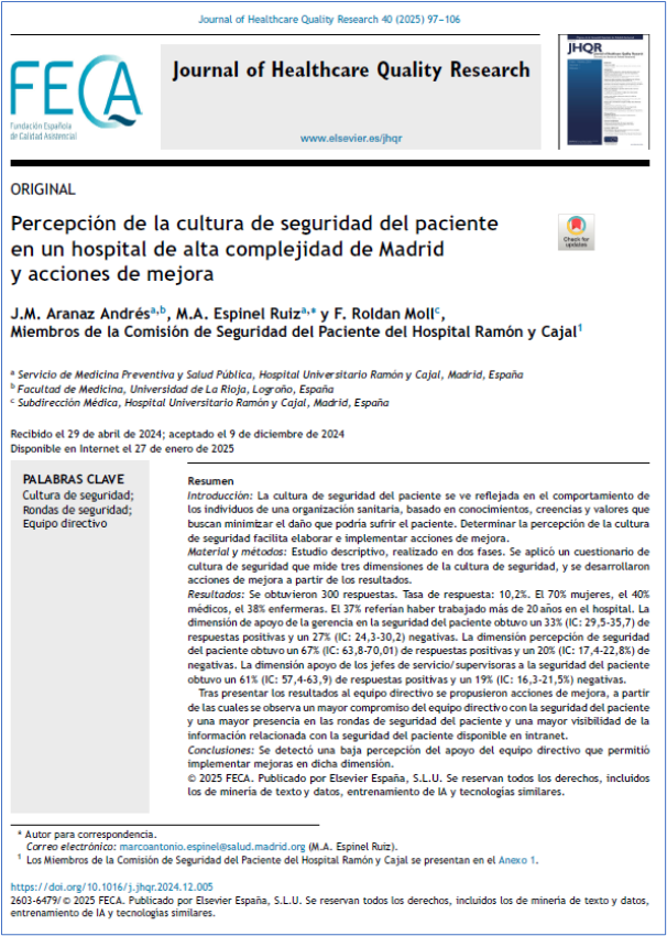 JHealthQualityR's tweet photo. π° Perception of patient safety culture in a high-complexity hospital and improvement actions
βοΈOriginal by JM Aranaz Andres et al in the @JHealthQualityR #RevistaSECA #JHQR
π https://t.co/iRF7ypEFQ7
β
#QualityHealthcare #CultureOfSafety #SafetyRounds #ManagementTeam https://t.co/urUbU5UnUJ