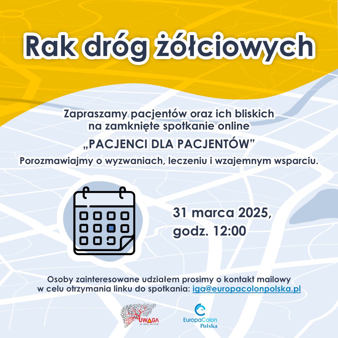 EuropaColon Poland (@eucolonpolska) on Twitter photo Już dziś o 12.00 spotykamy się na żywo (on-line). Jeśli jeszcze się nie zapisaliście wyślijcie maila na podany w zaproszeniu adres, a otrzymacie link do spotkania. Spotkanie nie będzie nagrywane i jest w formie zamkniętej, czyli tylko dla osób, które się zgłosiły i mają link. Już dziś o 12.00 spotykamy się na żywo (on-line). Jeśli jeszcze się nie zapisaliście wyślijcie maila na podany w zaproszeniu adres, a otrzymacie link do spotkania. Spotkanie nie będzie nagrywane i jest w formie zamkniętej, czyli tylko dla osób, które się zgłosiły i mają link.