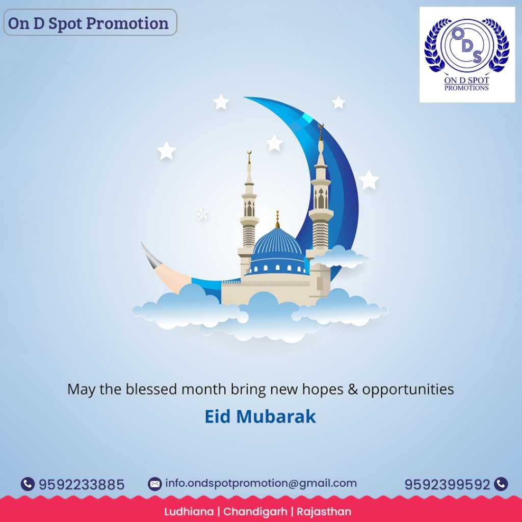 ondspot1's tweet photo. ✨🌙 Eid Mubarak! May this blessed day bring joy, peace, and prosperity to you and your loved ones. Let’s celebrate unity, gratitude, and the spirit of giving. 🕌❤️ #EidMubarak #EidUlFitr #Blessings https://t.co/nlYGBS2VTa