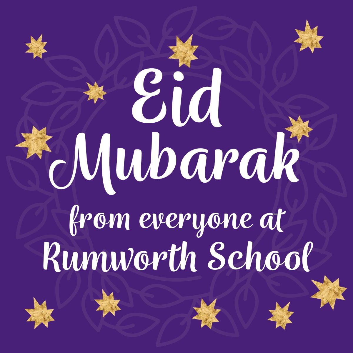 Wishing all the students, staff, parents and carers who are celebrating Eid, a blessed Eid filled with peace, love and prosperity!

#EidMubarak2025
#EidMubarak
#EidUlFitr
#wearerumworthschool