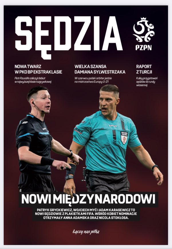 Do pobrania jest już najnowszy „Sędzia” a w nim m in. wywiad z Damianem Sylwestrzakiem, ⚽️angielski z <a href="/Kornel85/">Kornel Paszkiewicz</a>, artykuł o Kubie Graczu i jego udanej walce z rakiem💪 oraz ciekawostki z regionu piórem <a href="/Sekcjabiegowa/">Sekcja Biegowa</a> 
Zapraszamy przy☕️ do lektury⚽️
Link:
cdn.laczynaspilka.pl/cms2/prod/site…