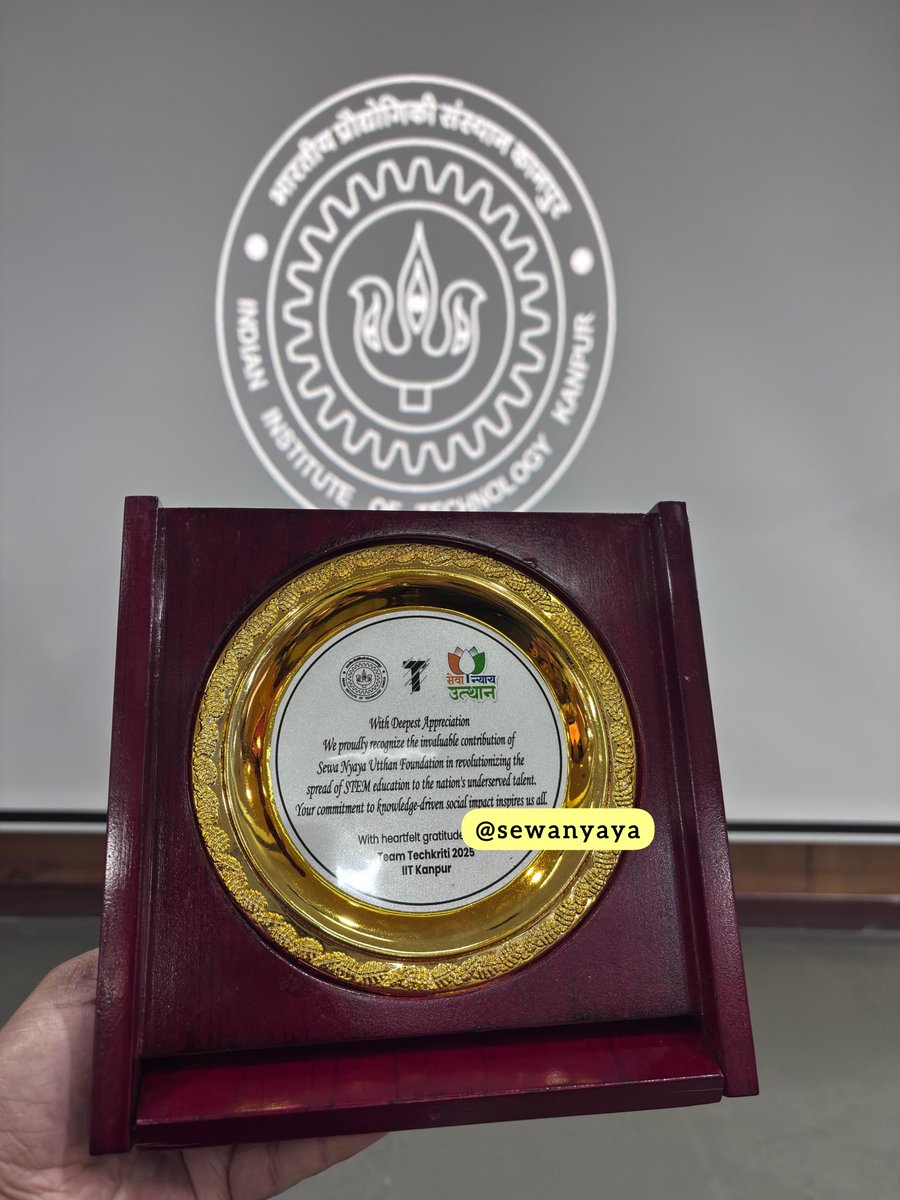 What began as a dream is now fueling India’s STEM revolution.

Students trained by <a href="/sewanyaya/">Sewa Nyaya Utthan Foundation</a> - under mentorship of IIT-IIM alumnus <a href="/SanjeevSanskrit/">Sanjeev Newar | सञ्जीव नेवर</a> - shone at annual tech fest of prestigious IIT Kanpur, considered one of the biggest tech fests in Asia.

These kids from PM Shri