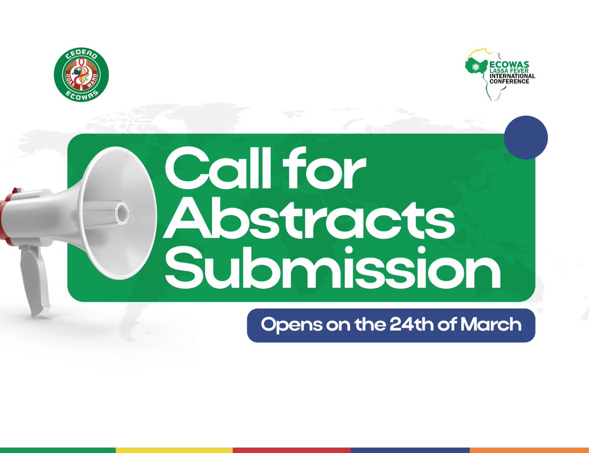 Outbreaks don’t wait &amp; neither should our response. How can West Africa strengthen its response to infectious diseases? Your findings can shape regional health security. 

Submit your abstract for the 2nd #ECOWASLIC2025 hosted by <a href="/OoasWaho/">WAHO | OOAS</a> with partners: nhwat.ch/4hEZQJg