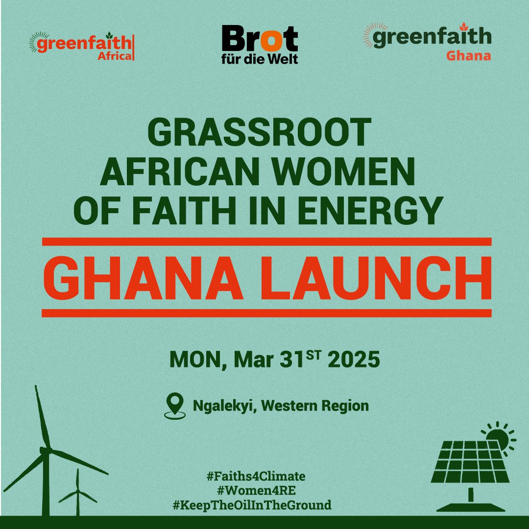 "There is no tool for development more effective than the empowerment of women." — Kofi Annan.
<a href="/GreenFaith_Afr/">GreenFaith Africa</a>  is launching the grassroot African women of faith in energy in Ghana.

#faith4climate 
#cleanenerrgy