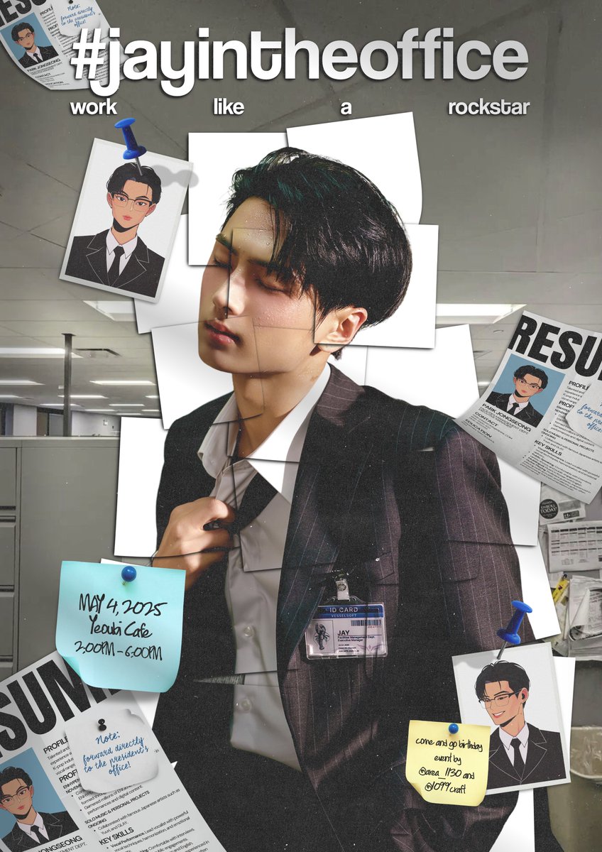 area__1130's tweet photo. [BATCH 2]
OFFICE MEMO: 2025 JAY BIRTHDAY CSE𓂃🖊

#JAYInTheOffice...🖇️🗄️
jay bday cupsleeve event by @1099craft &amp; @area__1130

📅 may 04, 2025 (sunday, 10 AM -2 PM)
📍 yeoubi café, dapitan

registration form
🖇️: https://t.co/EHvyO1STqd https://t.co/UpspNhUDsh