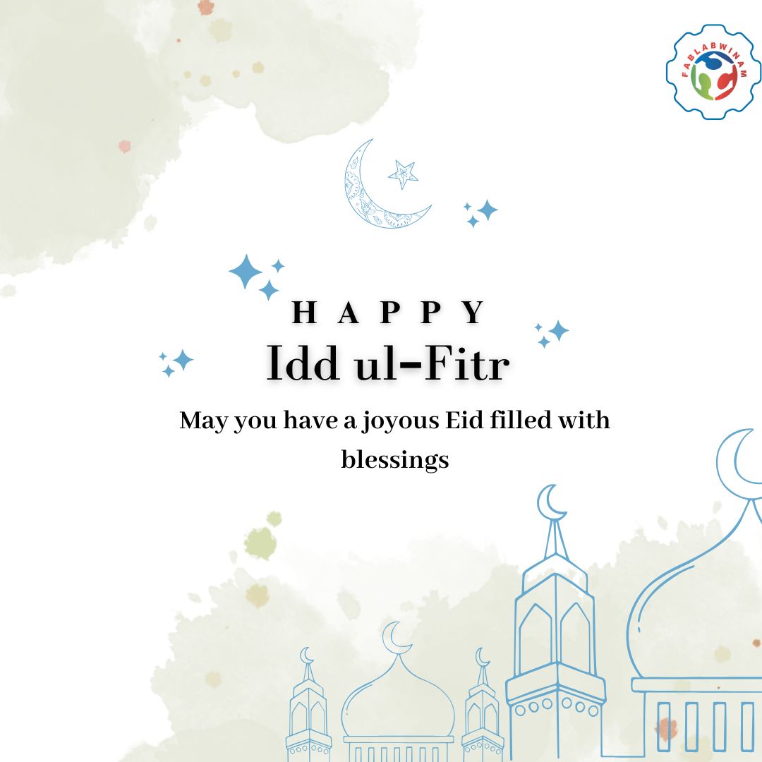 FablabWinam's tweet image. Eid Mubarak!

As the world celebrates Idd ul-Fitr, we send our warmest wishes to you and your loved ones. May this special day bring you joy, peace, and endless blessings.

#EidMubarak #innovationhub #fablabwinam