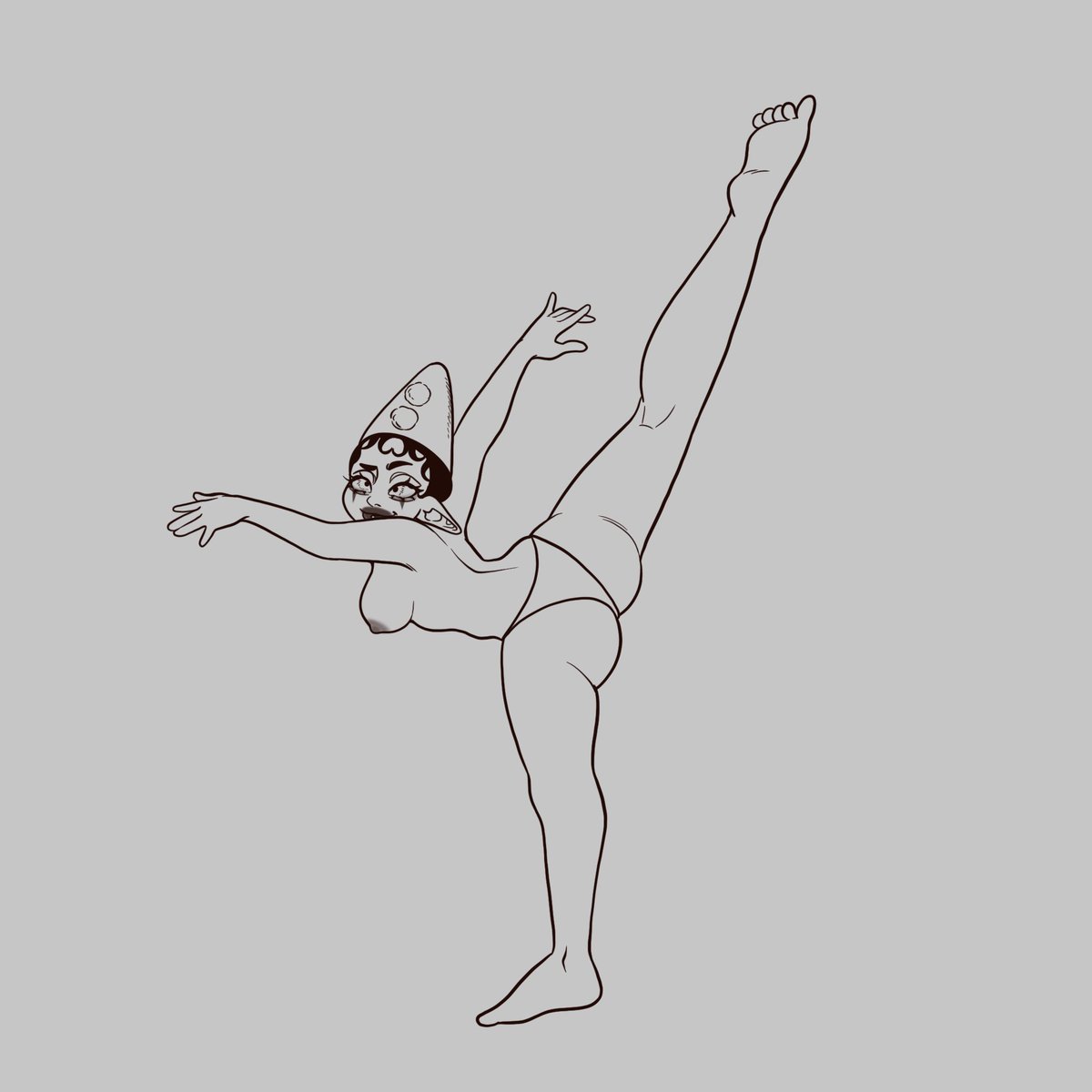 Jester posing sketch